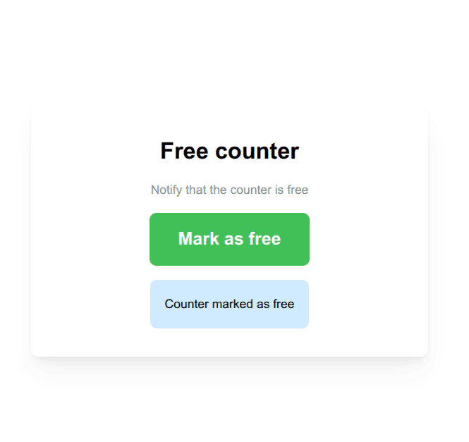 Puesto en modo puestos libres